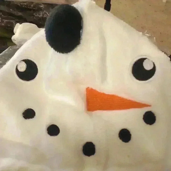 NWT - Hooded Jumpsuit Toddler Long Sleeve Snowman with Zipper - 12-18M (90) - Picture 2 of 4